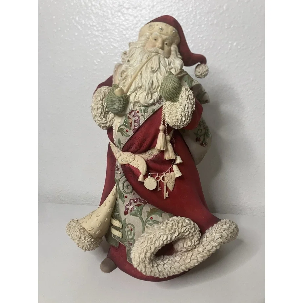 Retired Enesco The Heart Of Christmas Santa‎ Claus Figurine Marked 4027168